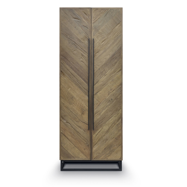Massivholzschrank mit Metallgestell | Modell UVER