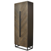 Massivholzschrank mit Metallgestell | Modell UVER